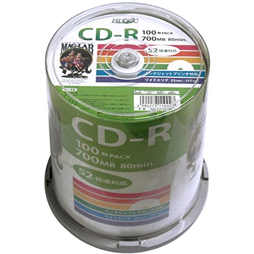 HIDISC CD-R700MB100祹ԥɥ52® CD-R HDCR80GP100  4984279110027