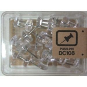 DC-108 ベロス ダルマ画鋲 透明 15本 ベロス 4976512200954(30セット)