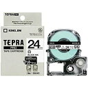 テプラ PRO テープカートリッジ マットラベル 24mm 黒文字 白 SB24S キングジム 4971660773725(50セット)
