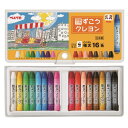 PTCGW2-16 ぺんてる PTCGW2-16 ずこうクレヨン 16色 ソフトケース ぺんてる 4902506295965(10セット)