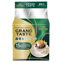 食品 ドリンク、水、お酒 コーヒー その他コーヒー グランドテイストの味をドリップでも！●内容量（個装）：6g●湯量目安：140mL●種別：濃厚なビターブレンド●入数：15袋 本体重量kg：0.15　個装幅mm：120　個装奥行きmm：100　個装高さ：200　個装重量kg：0.15