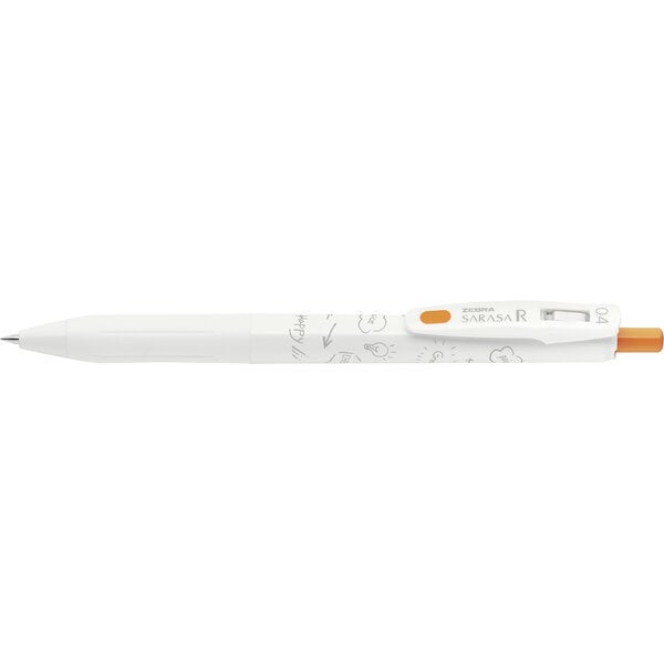 ゼブラ ZEBRA JJS29-R1W-OR [【限定】ジェルボールペン サラサR 0.4mm ホワイトシリーズ オレンジ]［在..