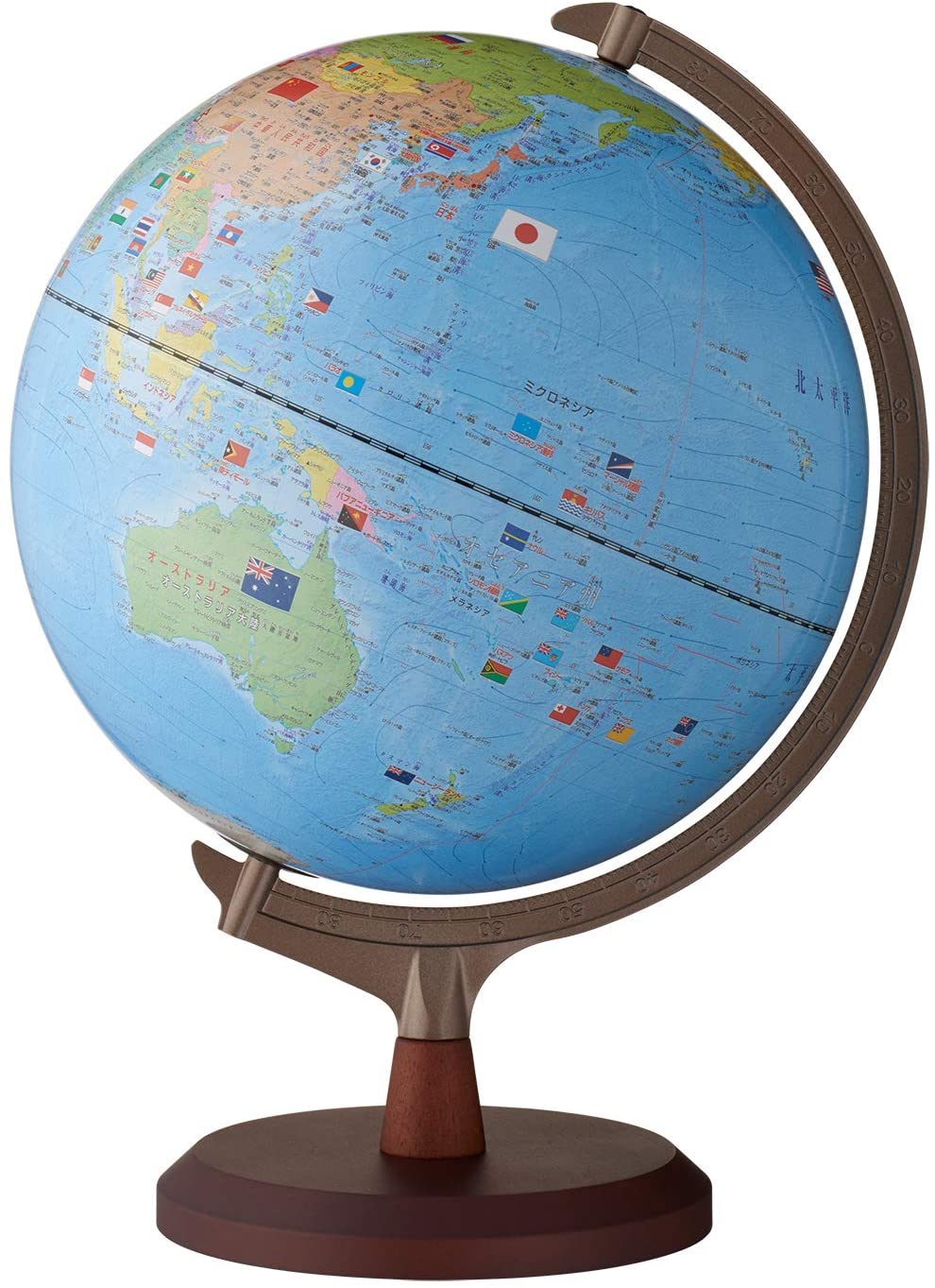 レイメイ 国旗付地球儀 OYV328 レイメイ藤井 4902562473574