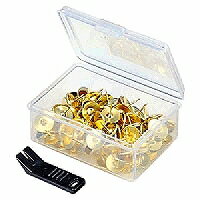 カヒ-3 コクヨ 二重画鋲プラケース り ゴールド カヒー3 コクヨ 4901480416588(50セット)