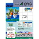 エーワン ラベルシール レーザー 水に強い 65面 20枚 31377(50セット)