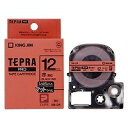 テプラ・プロ テープカートリッジ マットラベル 薄紅 12mm SB12R キングジム 4971660764310(120セット)