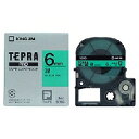 テプラ・プロ テープカートリッジ カラーラベルパステル 緑 6mm SC6G キングジム 4971660765102(120セット)
