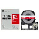 テプラ・プロ テープカートリッジ カラーラベル ビビッド 赤 12mm SD12R キングジム 4971660770106(120セット)