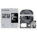 テプラ・プロ テープカートリッジ カラーラベル ビビッド 黒 6mm SD6K キングジム 4971660767304(120セット)