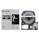 テプラ・プロ テープカートリッジ カラーラベル ビビッド 黒 9mm SD9K キングジム 4971660767403(120セット)