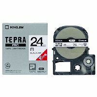 テプラ・プロ テープカートリッジ 白ラベル 24mm 黒文字 ロングタイプ SS24KL キングジム 4971660762804（120セット）
