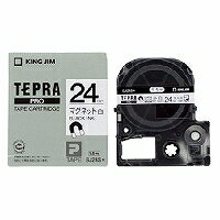 [単価1660円・120セット] テプラ・プロ テープカートリッジ マグネットテープ 白 24mm SJ24S キングジム 4971660755769（120セット）