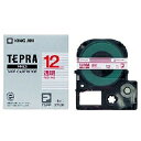 テプラ・プロ テープカートリッジ 透明ラベル 赤文字 12mm ST12R キングジム 4971660752454(120セット)