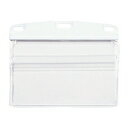 名札ケース(ソフトタイプ) NX-124-WH 23823 オープン工業 4970115561238(100セット)