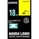 XR-18YWキイロ カシオネームランドテープカートリッジ XR-18YW カシオ計算機 4971850123224(100セット)