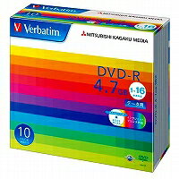 バーベイタム DVD-R 1回記録データ用 4.7GB 1-16倍速 DHR47JP10V1(10枚入) Verbatim Japan 49913480610..