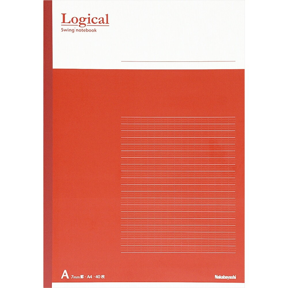 ナカバヤシ スイングロジカルノート A4 A罫 ピンク ノ-A402A-P ナカバヤシ 4902205663966（10セット）