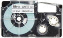 CASIO ネームランドテープ XR-18WE-5P-E 18mm カシオ計算機 4971850139607(10セット)