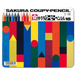 [単価1166円・60セット]FY18 サクラ クーピーペンシル 18 缶ケース入り FY18 サクラクレパス 4901881155741（60セット）