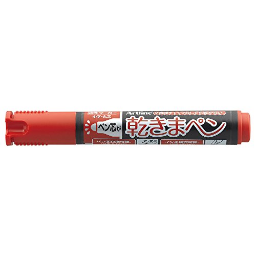 シヤチハタ 乾きまペン中字丸芯 赤 シヤチハタ 4974052757020（100セット）
