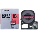 テプラ・プロ テープカートリッジ 強粘着ラベル 赤 18mm SC18RW キングジム 4971660756773(50セット)