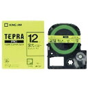 テプラ・プロ テープカートリッジ カラーラベル 蛍光 イエロー 12mm SK12Y キングジム 4971660752386(70セット)