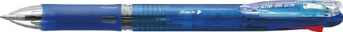 B4A5-BL クリップ-オンスリム4C/青 ゼブラ 4901681459728（70セット）