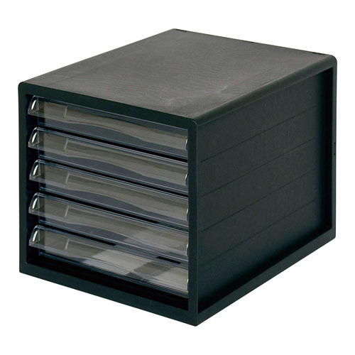 ナカバヤシ レターケース A4 黒 A4-05B ナカバヤシ A4E-05B　4902205911036