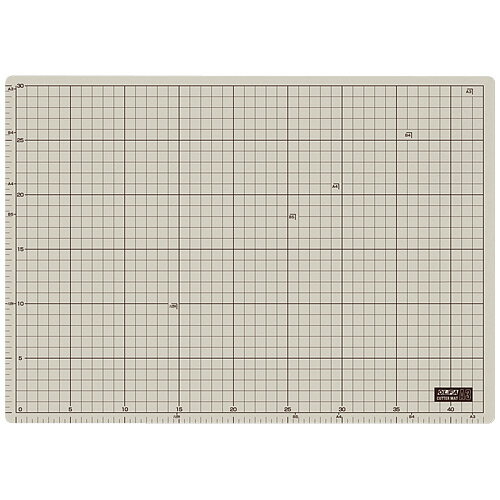カッターマット 135B A3 グレー/茶 オ