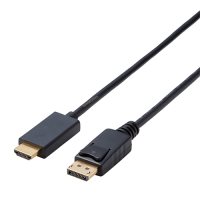 エレコム DisplayPort-HDMI変換ケーブル 1m ブラック 4549550126229