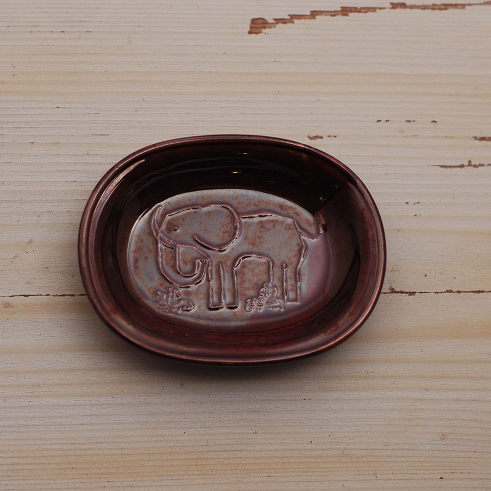 倉敷意匠トラネコボンボンオーバル豆皿