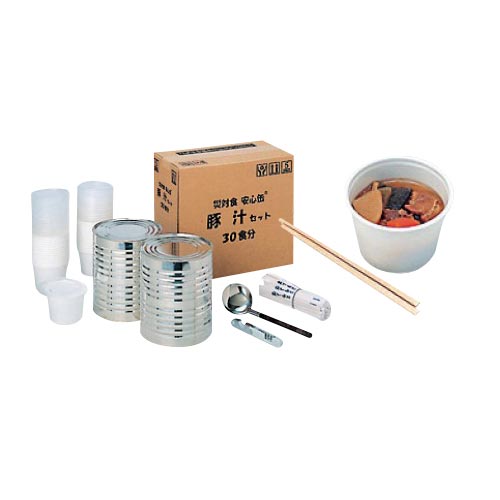 尾西食品 ※b_災対食安心缶 豚汁セット 30食