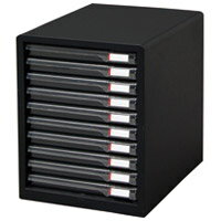 アイリスオーヤマ レターケーススリム10段L-10SR Dグレー 4905009542611