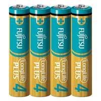 富士通 乾電池LongLifePlus 単4形4本 LR03LP(4S) 4976680277857 富士通 乾電池LongLifePlus 単4形4本 LR03LP(4S) 4976680277857