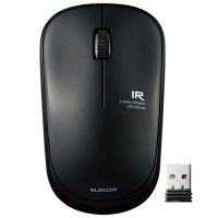 エレコム 抗菌ワイヤレスIRマウス M-IR07DRKBK 黒 4549550204040