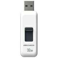 ARCHISS スライド式USBメモリ 32GB AS-032GU2-PSW 4582353599425 ARCHISS スライド式USBメモリ 32GB AS-032GU2-PSW 4582353599425