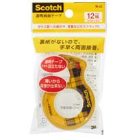 W-1212X6　スリーエムジャパン スコッチ透明両面テープ W-12 12mm×6m（5セット）