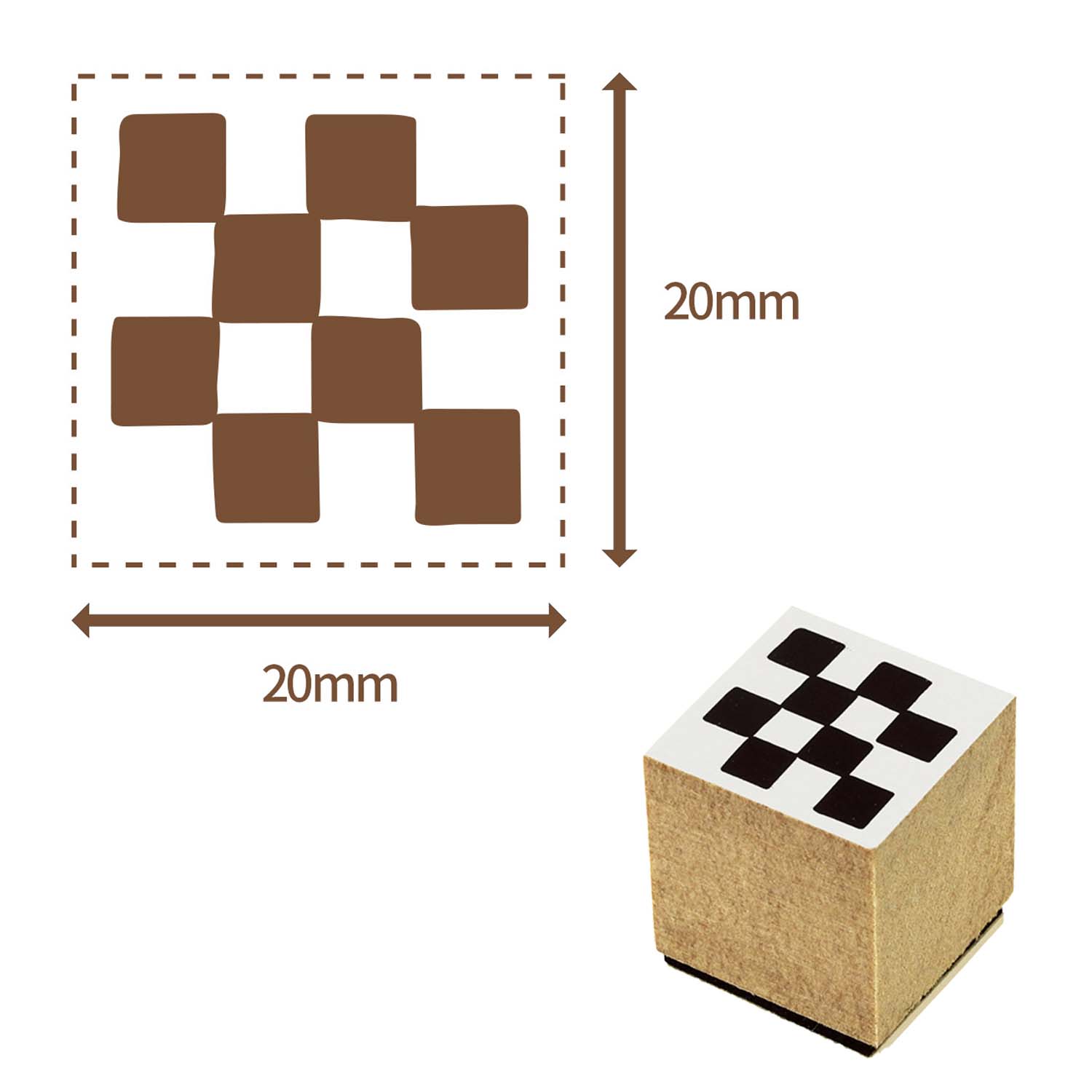 クラフトはんこ 和柄 第2弾 20×20mm GCR-2020JA023 印面番号：00023 シヤチハタ シャチハタ