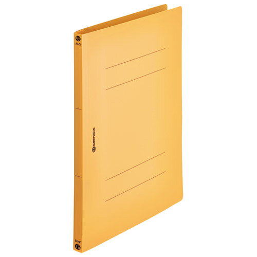 スマートバリュー PPフラットファイルA4S 黄10冊 D023J-YL 4547345037446（5セット）