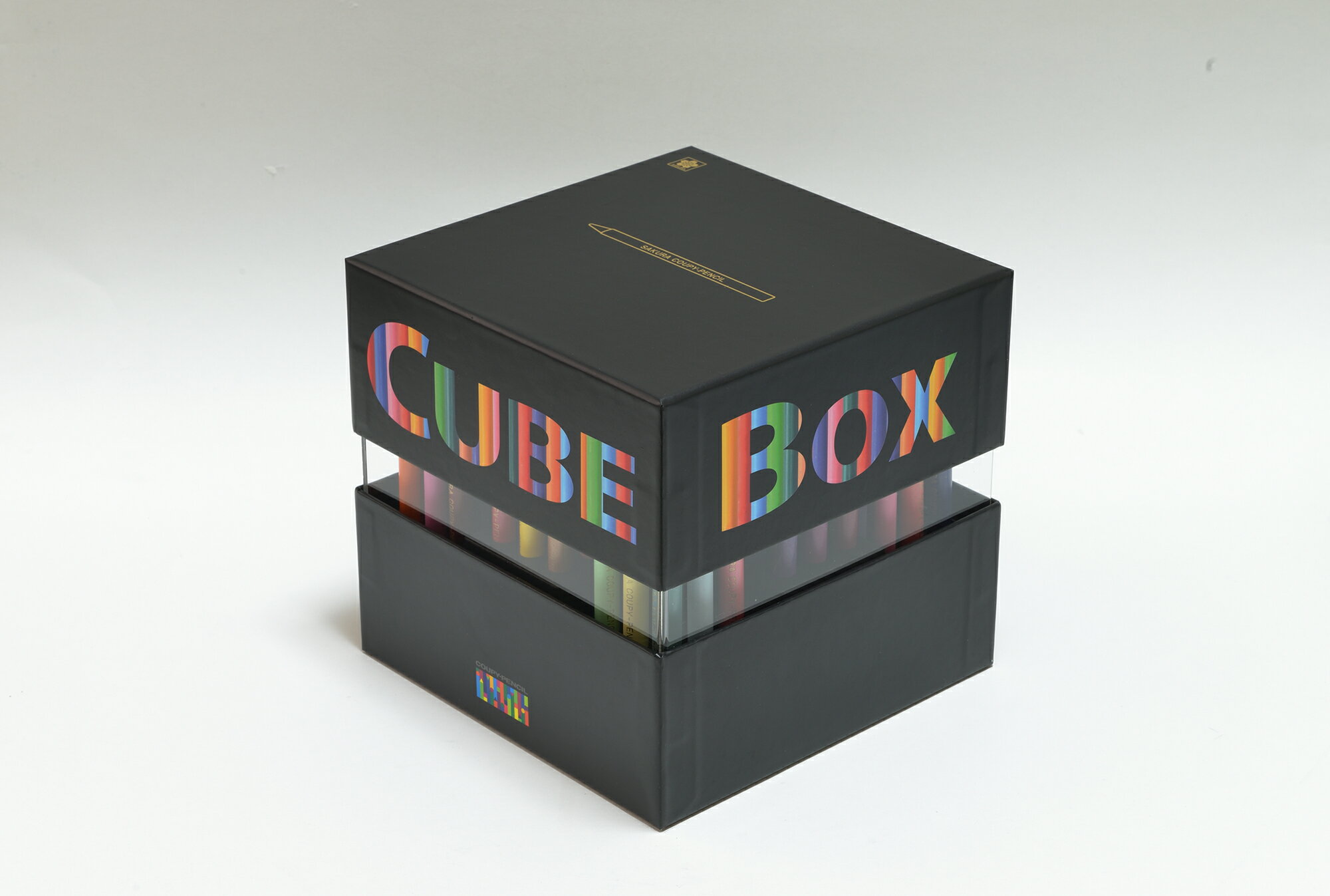 [在庫限り] クーピーペンシルキューブボックス72色セット ブラック FY72BOX-BK サクラクレパス［在庫品］