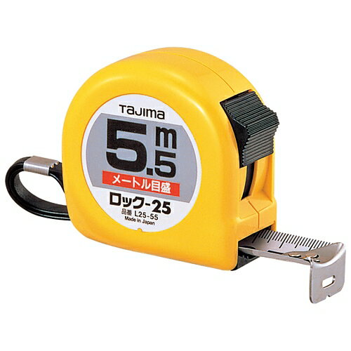 TJMデザイン ロック式巻尺 25mm×5.5m L25-55BL 4975364010520（5セット）