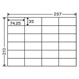 東洋印刷 ナナ コピー用ラベル C24S A4/24面 500枚 4974906095407（10セット）