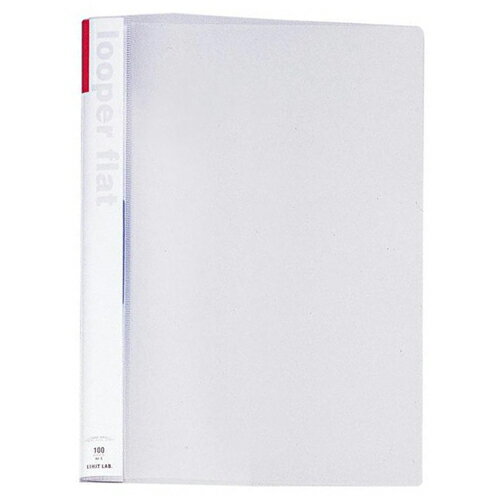 LIHITLAB ルーパーフラットファイル F-52-3 A4S 赤 4903419172640