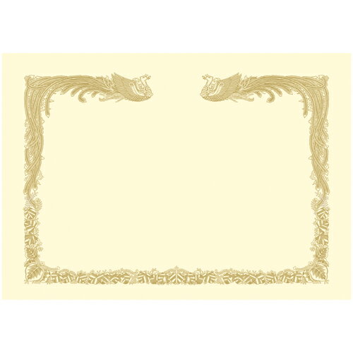 タカ印 OA賞状用紙A3 縦書 クリーム 100枚 10-1487 4974268252821（10セット）