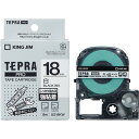 キングジム PROテープ強粘着 SS18KW 白に黒文字 18mm 4971660756834(40セット)