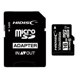 [ゆうパケット可/18個まで]HIDISC ビデオ録画用microSDカード 16GB 4984279232125