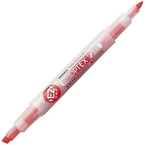 ゼブラ 蛍光オプテックス2 EZ 赤 WKT11-R 4901681310739
