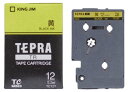 テプラTR テープカートリッジ カラーラベル パステル 黄 12mm TC12Y キングジム 4971660751501(50セット)