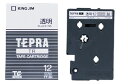テプラTRテープカートリッジ 透明ラベル 12mm 黒文字 透明 TT12K キングジム 4971660752706(50セット)