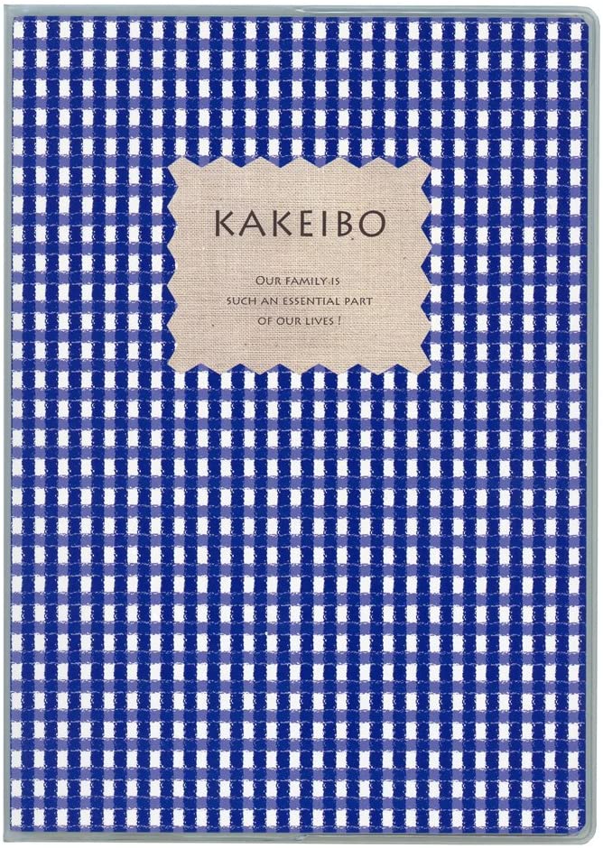 [ゆうパケット可/1個まで] ダイゴー 家計簿 ギンガムチェック チェック柄 B5 ブルー J1238 1